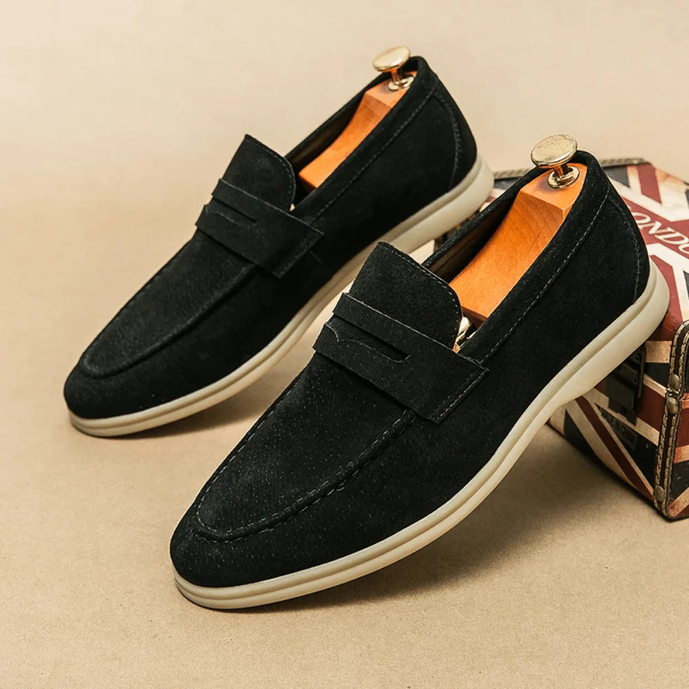 Leder Mokassin Slipper für Herren Liverpool Verno