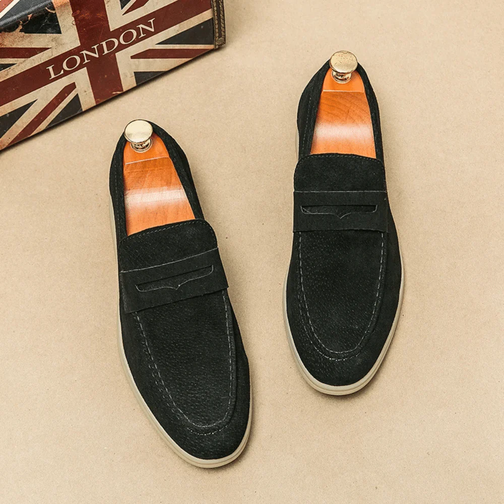 Leder Mokassin Slipper für Herren Liverpool Verno