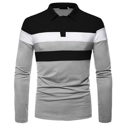 Herren Langarm-Polohemd Slingint Verno