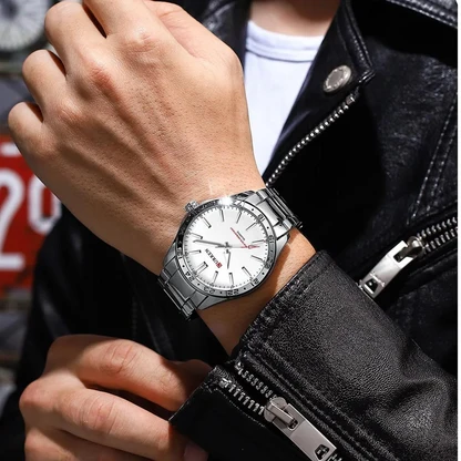 Mineral Glass Chronograph Watch
