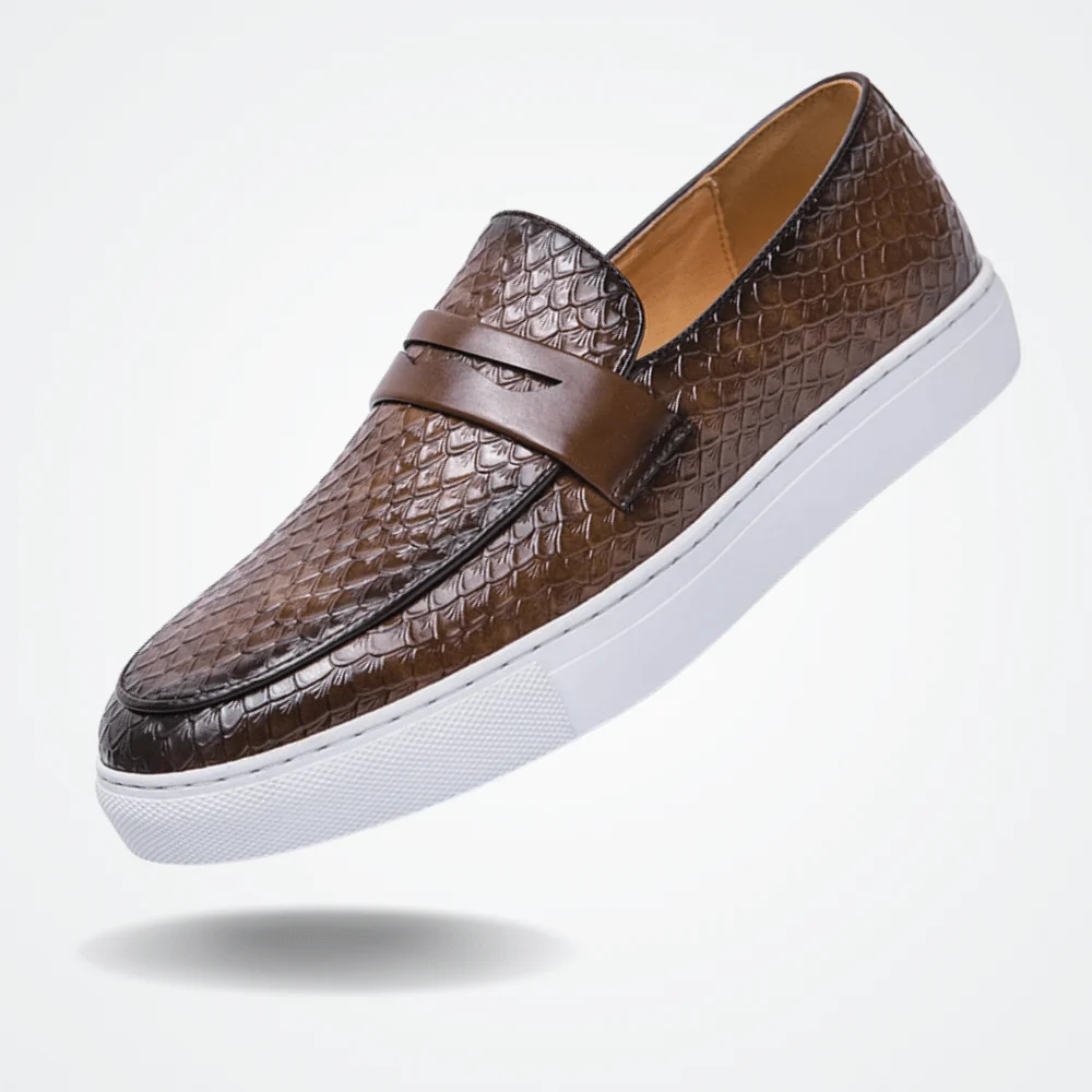 Leder Mokassin Slipper für Herren Toulon Verno