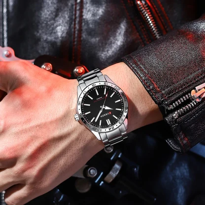 Mineral Glass Chronograph Watch