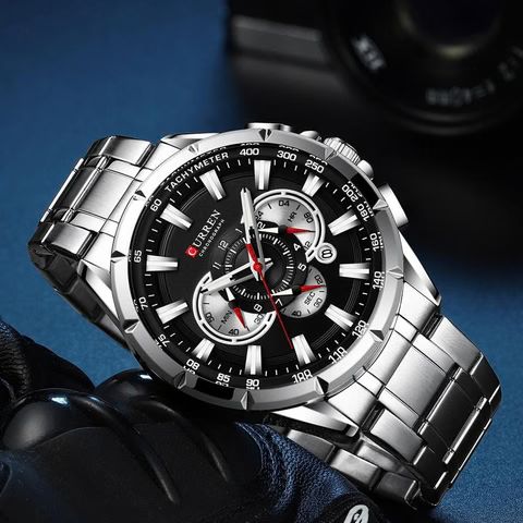 Stainless Steel Chronograph Watch