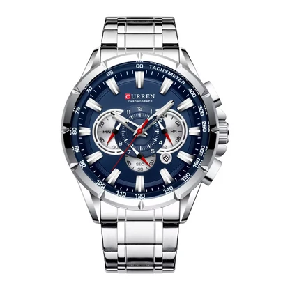 Stainless Steel Chronograph Watch