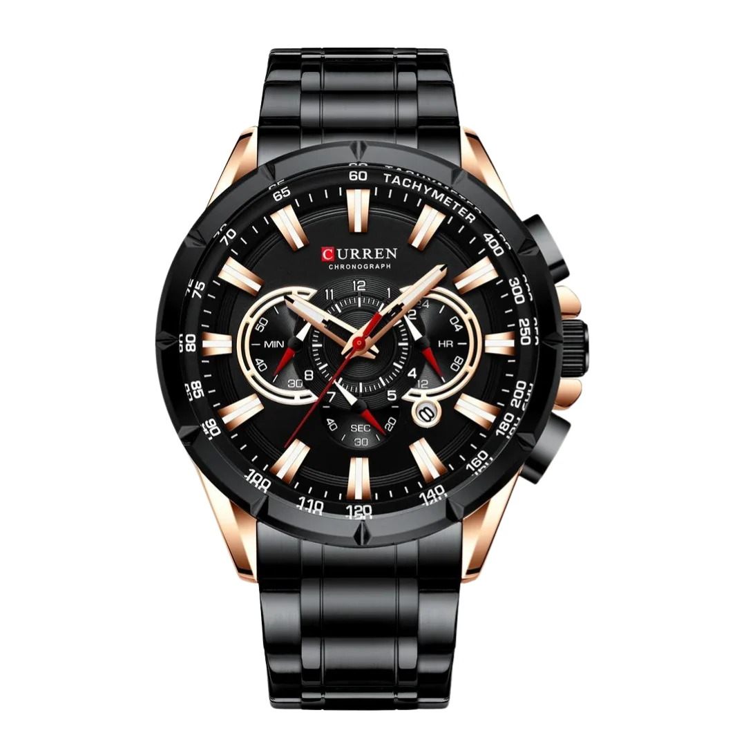 Stainless Steel Chronograph Watch