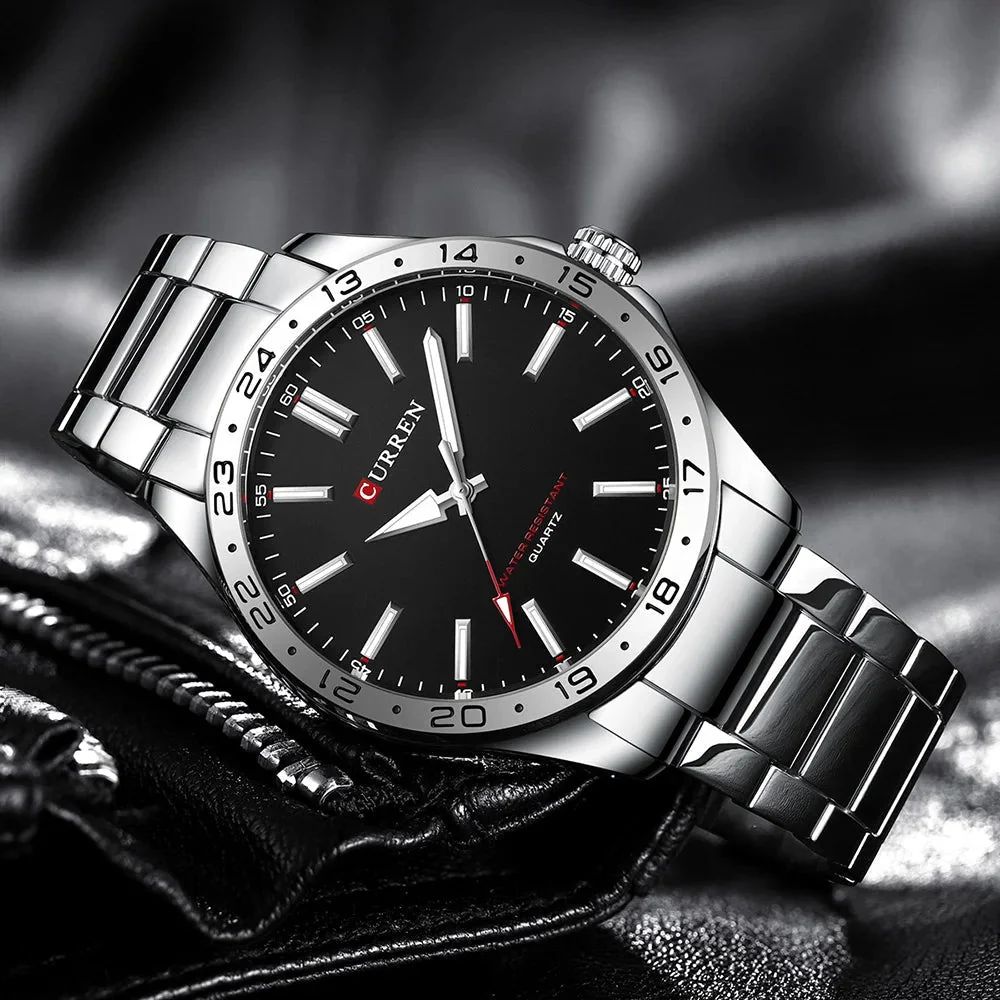 Mineral Glass Chronograph Watch